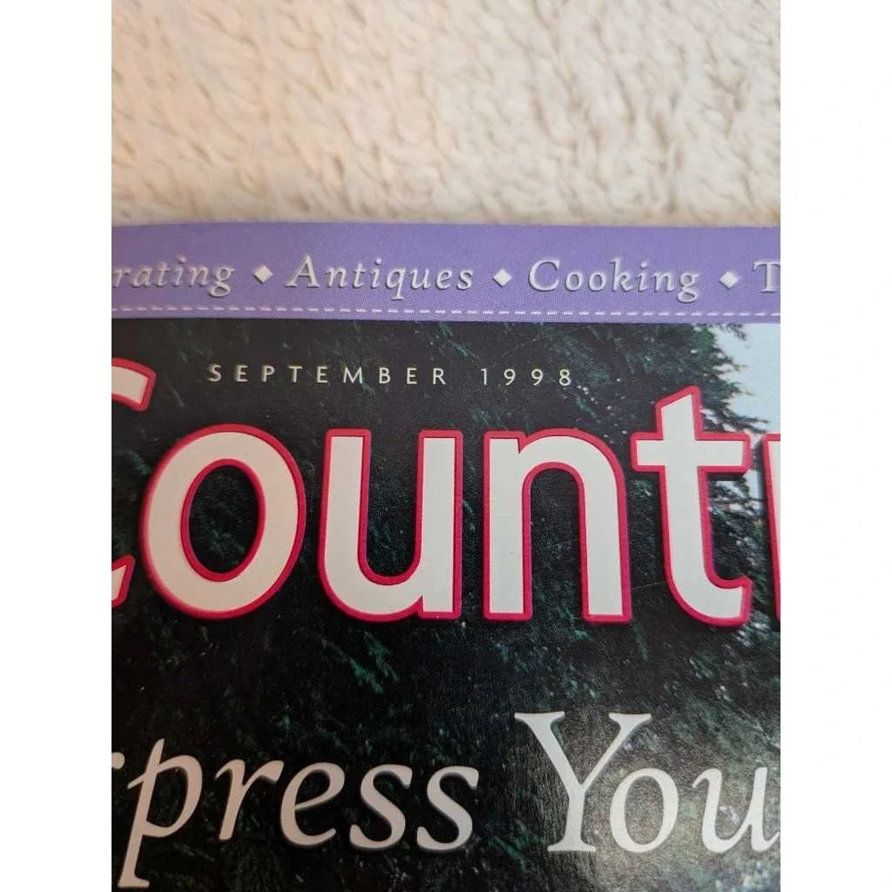 Country Living Magazine Lot - 5 Issues Decorating Cooking Antiques Real Estate